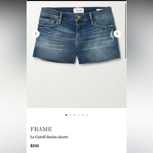 FRAME Le Cutoff denim shorts
